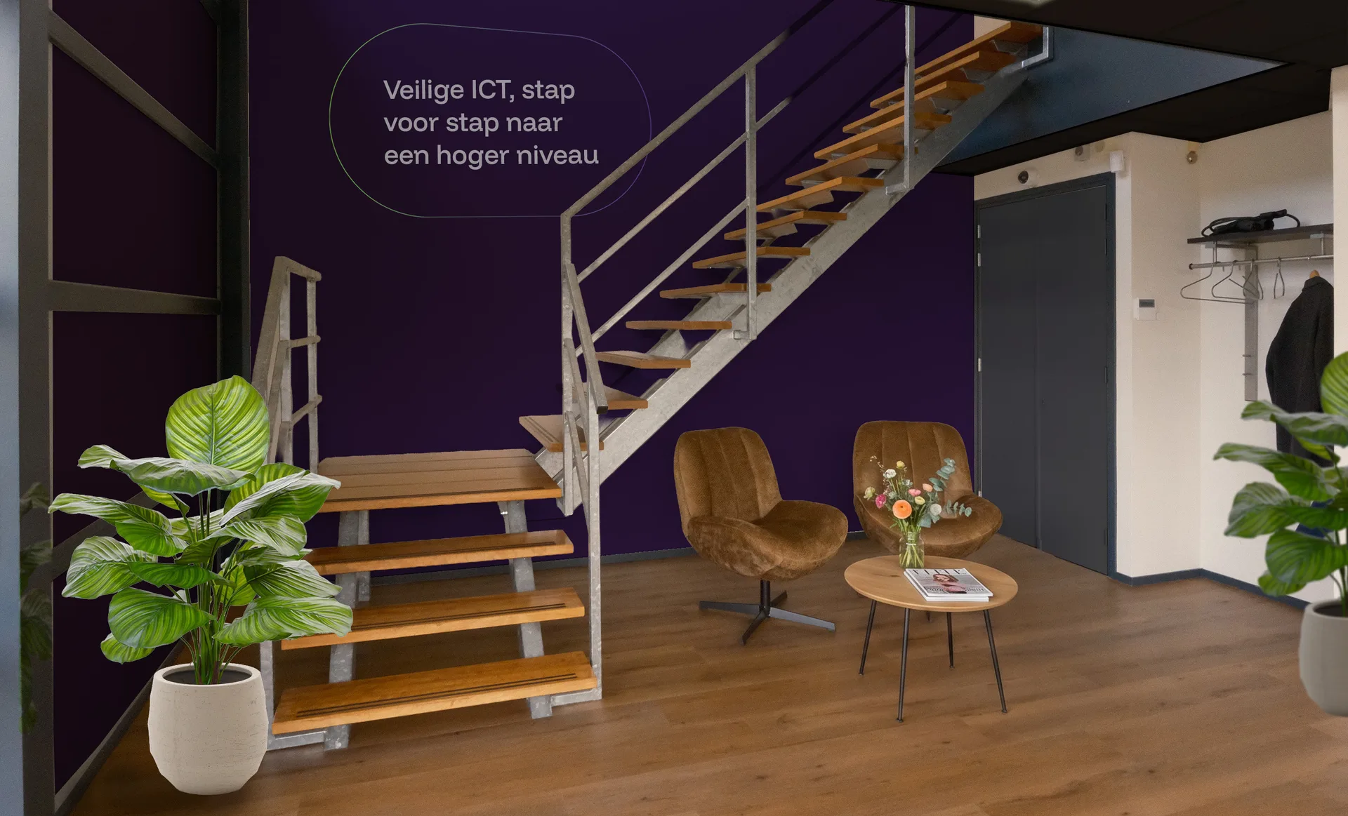 De ontvangstruimte van Cura ICT